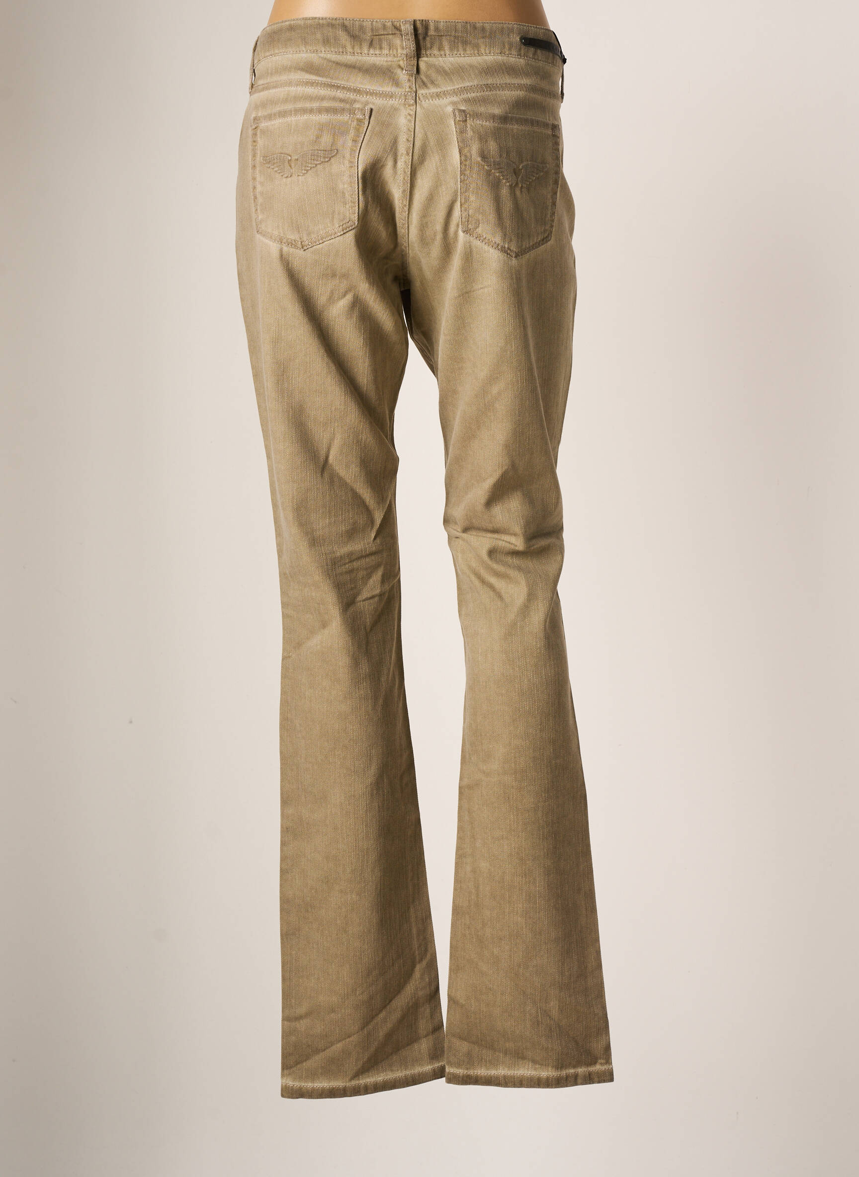 Corleone Jeans Coupe Droite Femme couleur vert