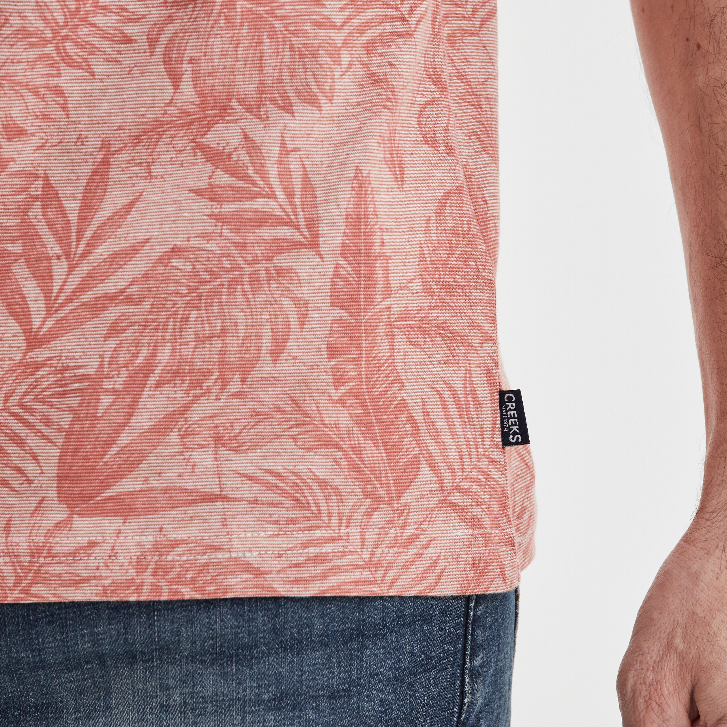 T-shirt manches courtes terracotta homme | La Halle