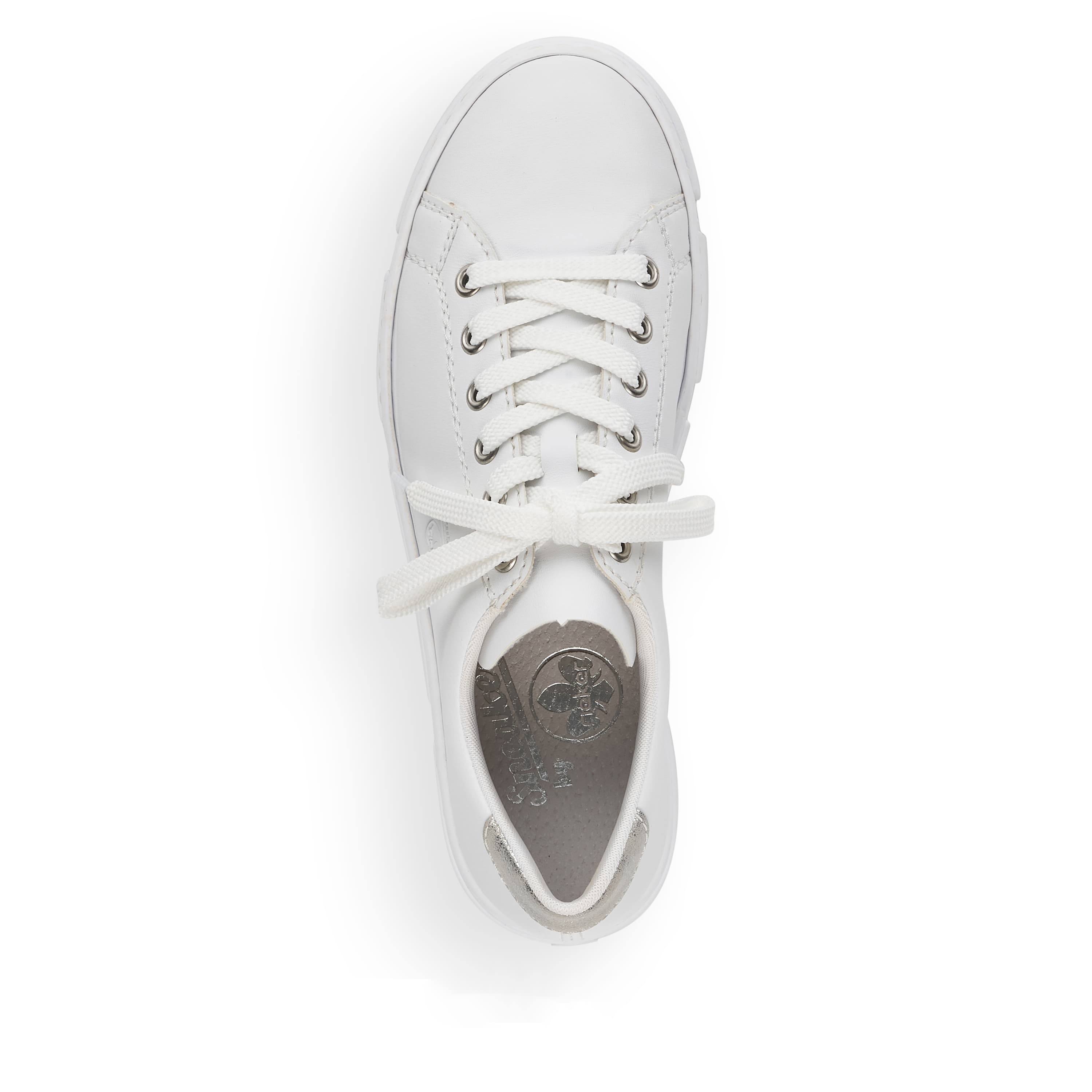 Rieker Damen Sneaker Low reinweiß
