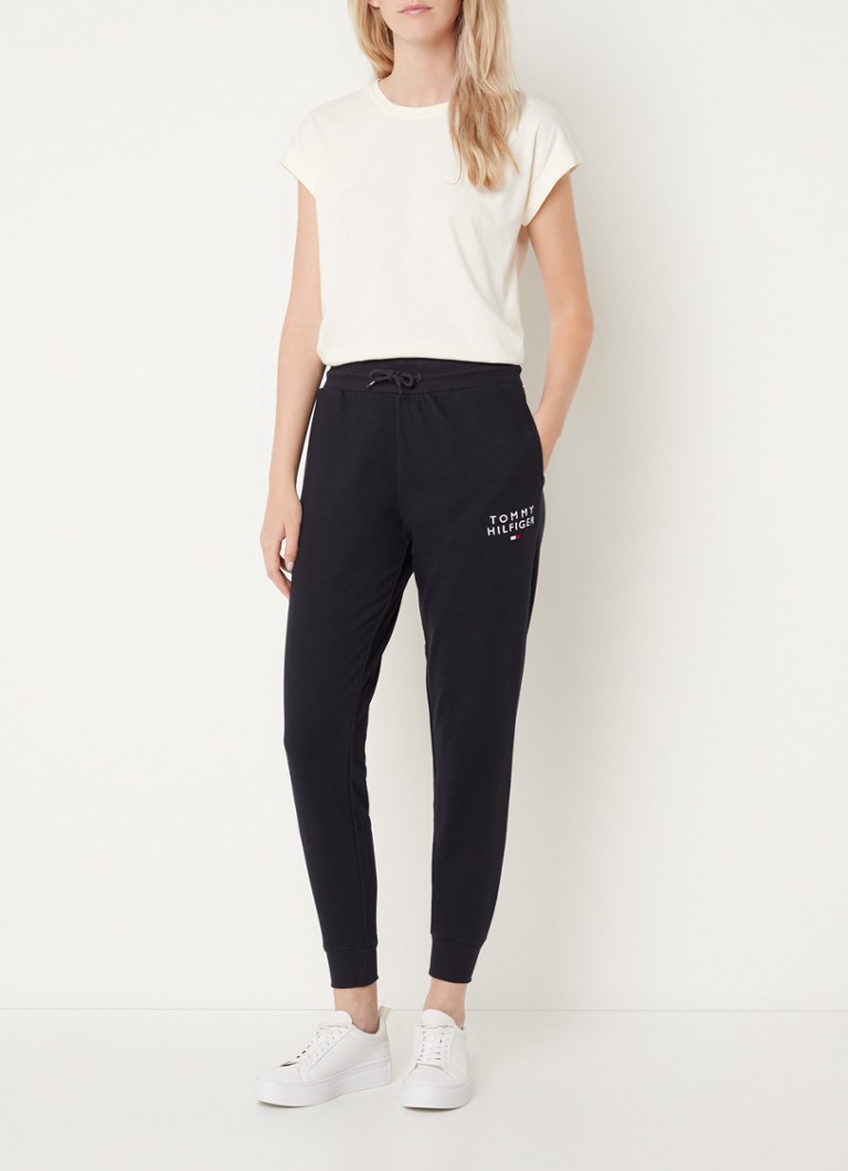 Pantaloni de trening conici Tommy Hilfiger cu logo brodat