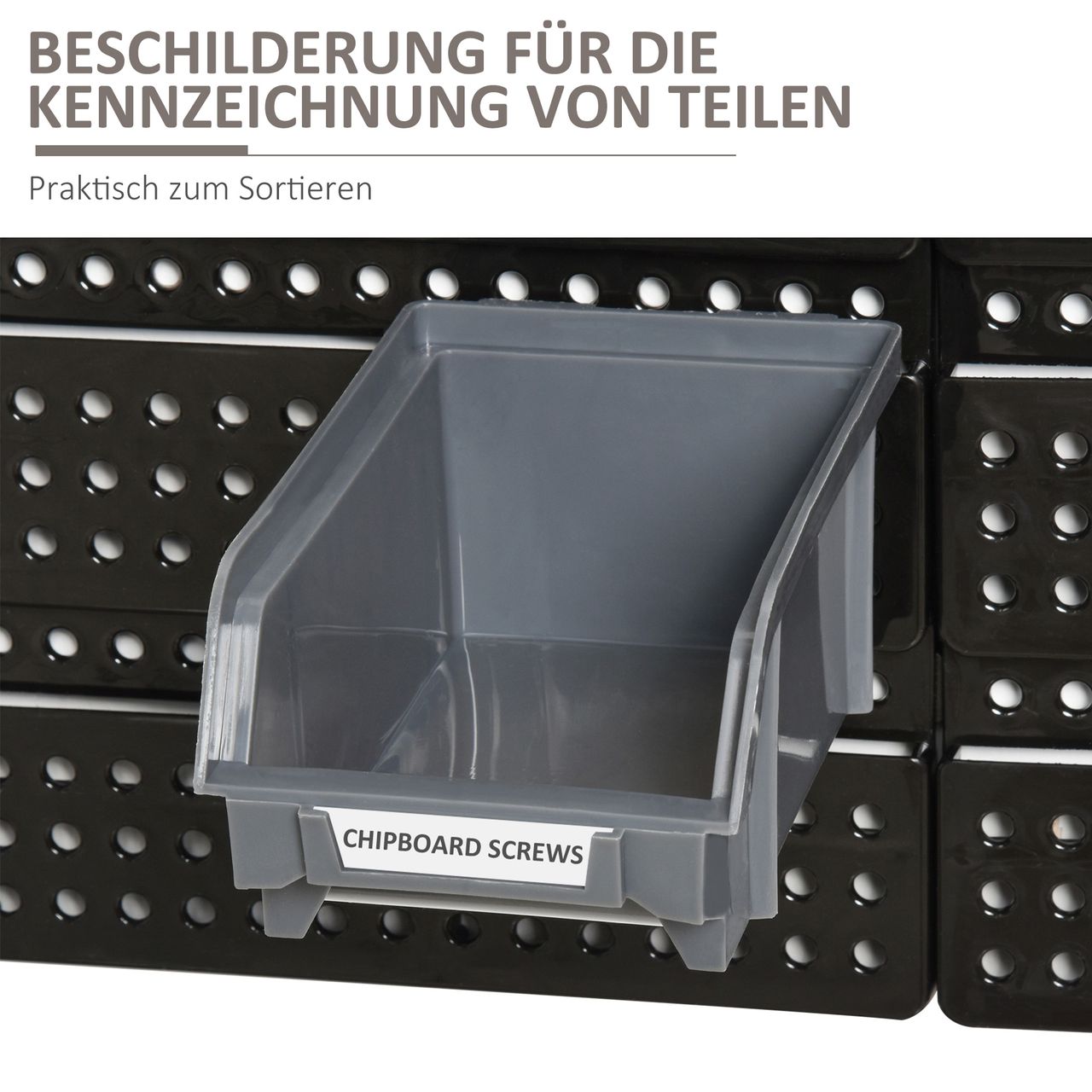 DURHAND Lagersystem Wandregal 37,5x63cm Sichtlagerkästen, 30tlg. Boxen