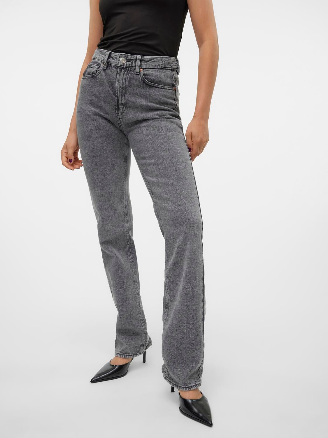 VMTESSA Hohe Taille Gerade geschnitten Jeans