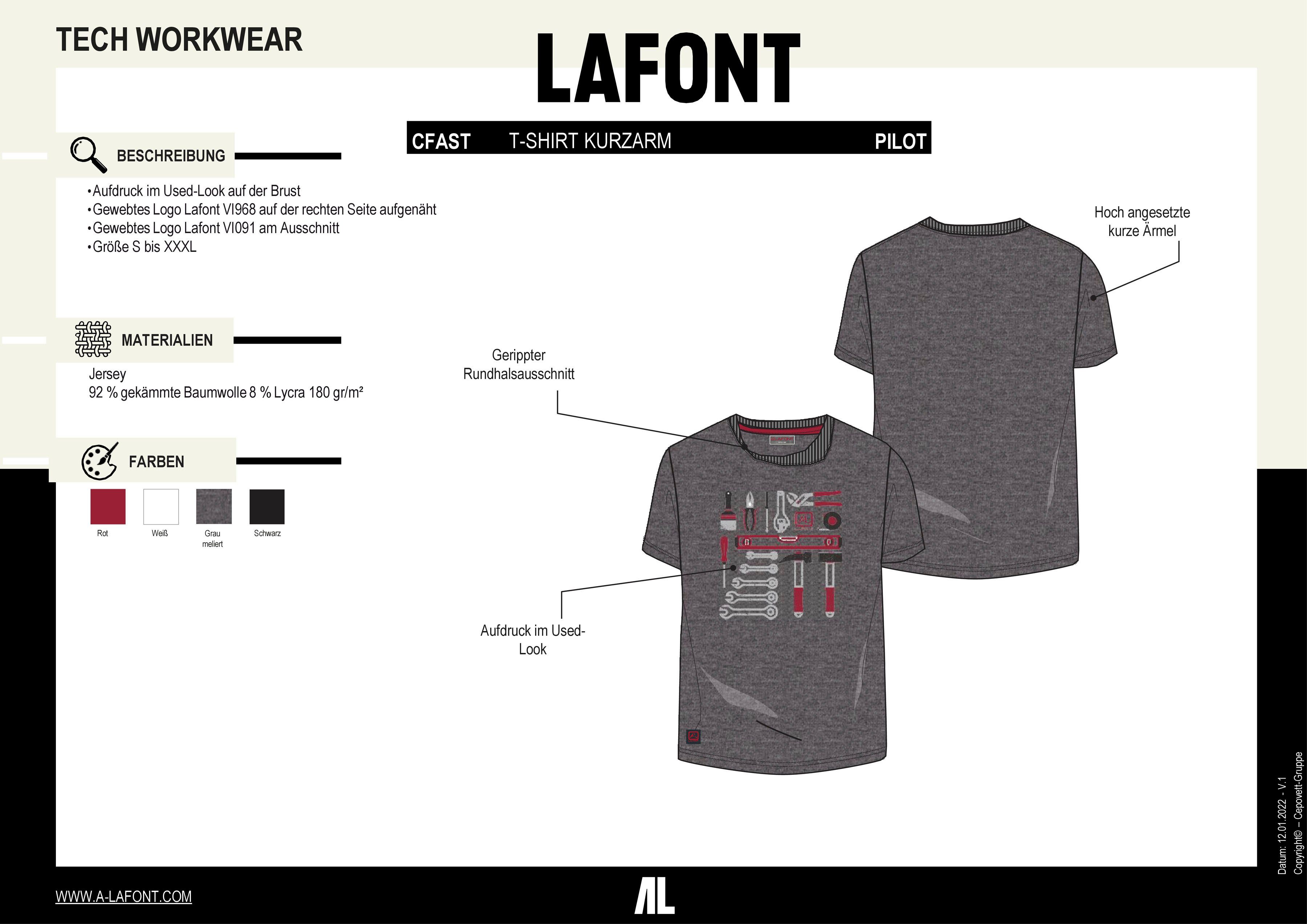 Lafont Kurzarmshirt Unisex 
