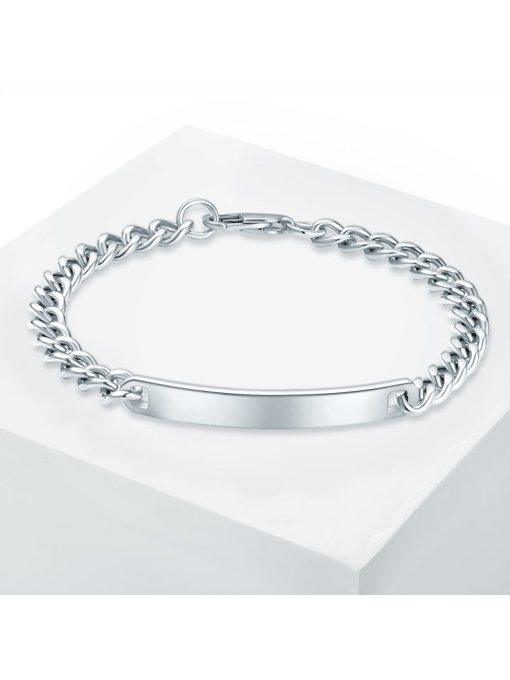 True Rebels Armband Edelstahl in silber günstig kaufen