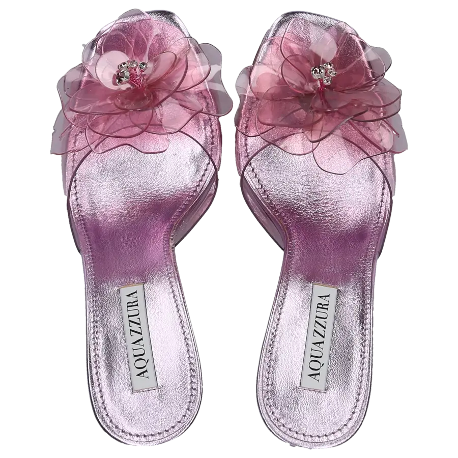 Aquazzura - Pantoletten ZSA ZSA 95 PVC - pink