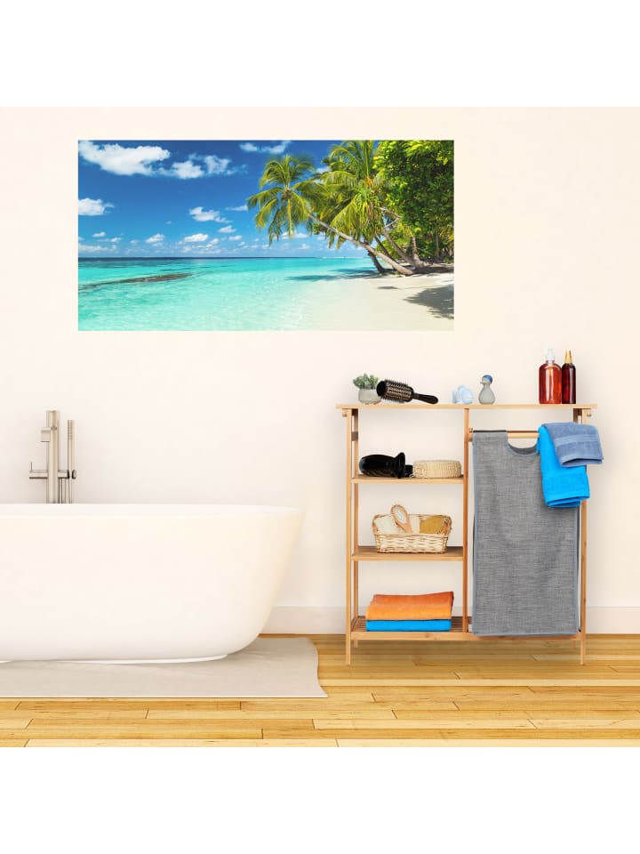 relaxdays 2tlg. Badregal Wäschekorb Set in Natur/Grau - (B)80 x  (H)80,5 x (T)33,5 cm günstig kaufen onesize