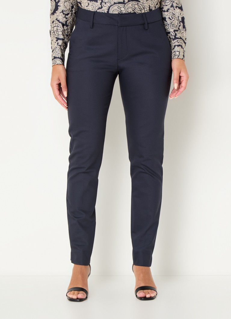 Pantaloni slim fit cu talie înaltă și buzunare laterale Mos Mosh MMAbbey