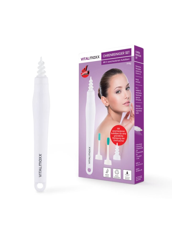 VITALmaxx Ohrenreiniger - Mit 3 verschiedenen Aufsätzen - weiß günstig kaufen onesize