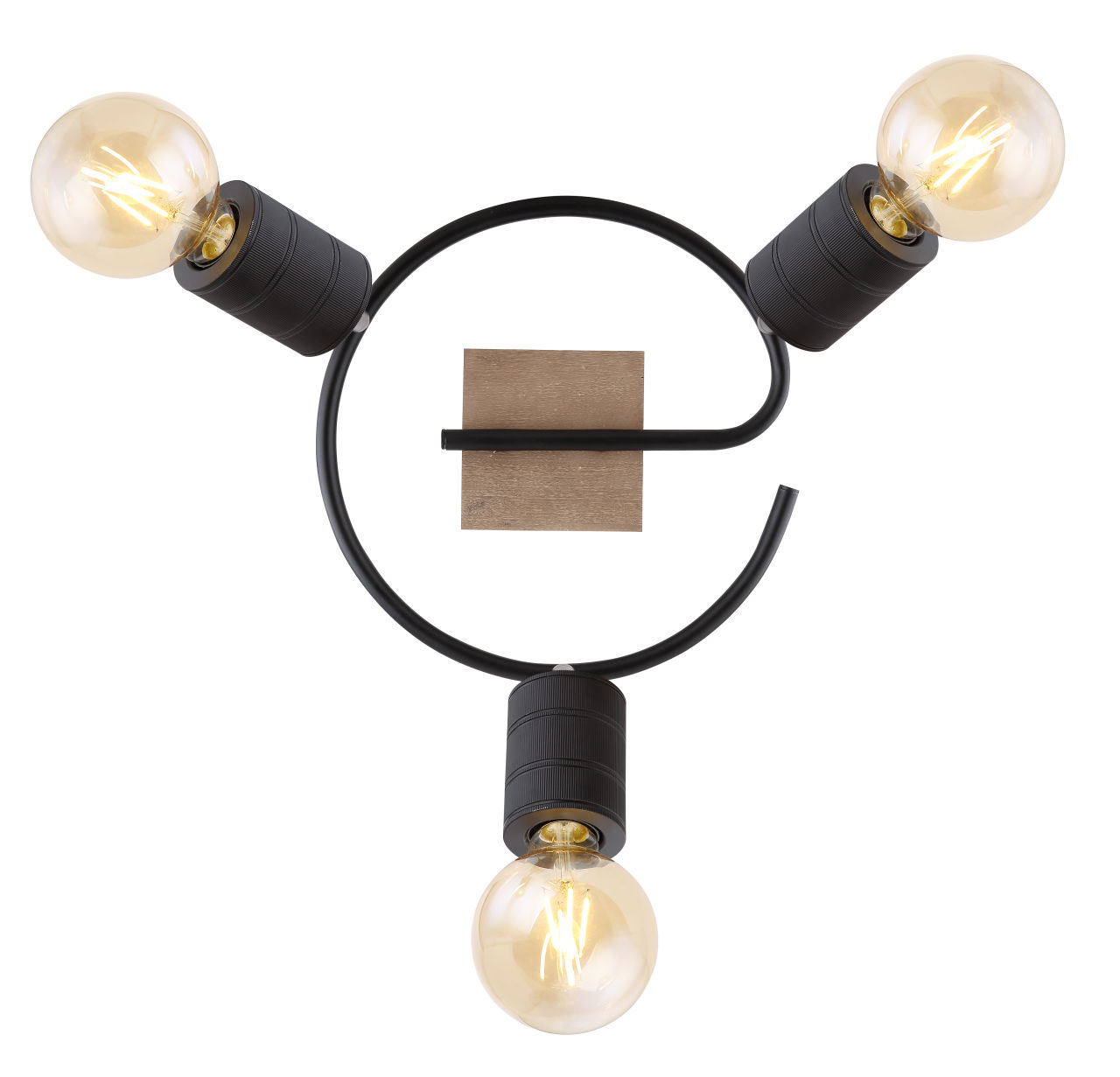 Globo Lighting - JOSELLA - Strahler Holz dunkelbraun, 3x E27