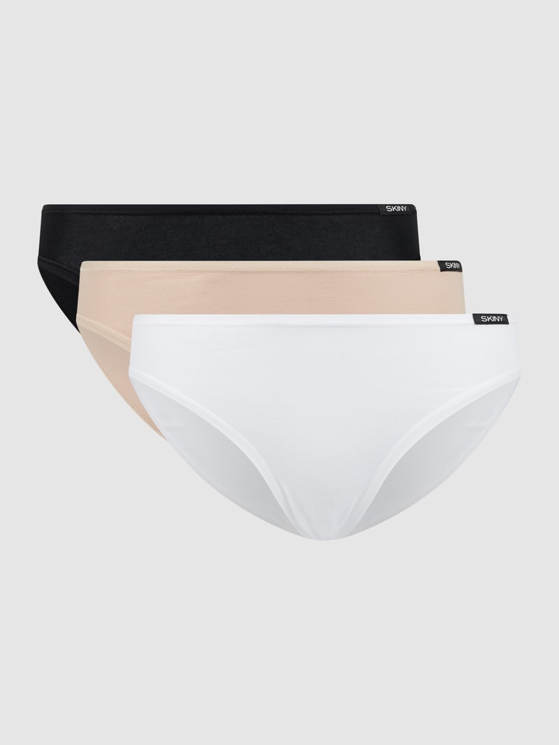 Slip mit Stretch-Anteil im 3er-Pack in beige