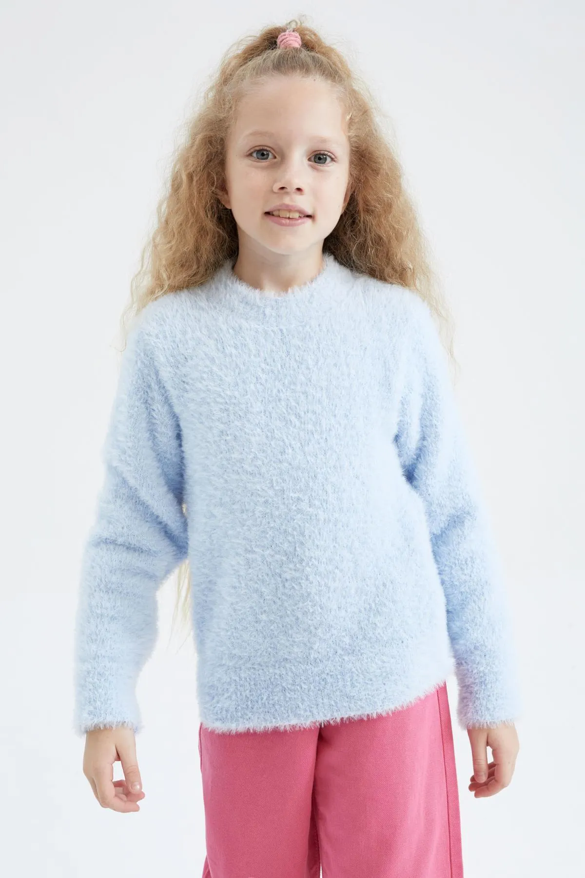 DeFacto  Weicher Mädchenpullover mit Rundhalsausschnitt