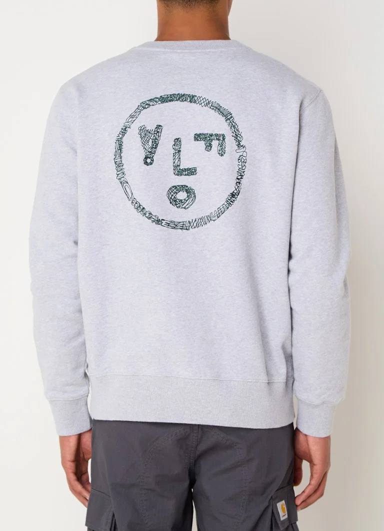 OLAF Scribble Face sweater with logo and back print