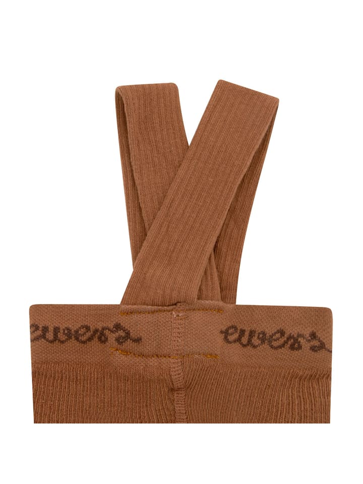 ewers Strumpfhose Rippe mit Trägern in brick günstig kaufen