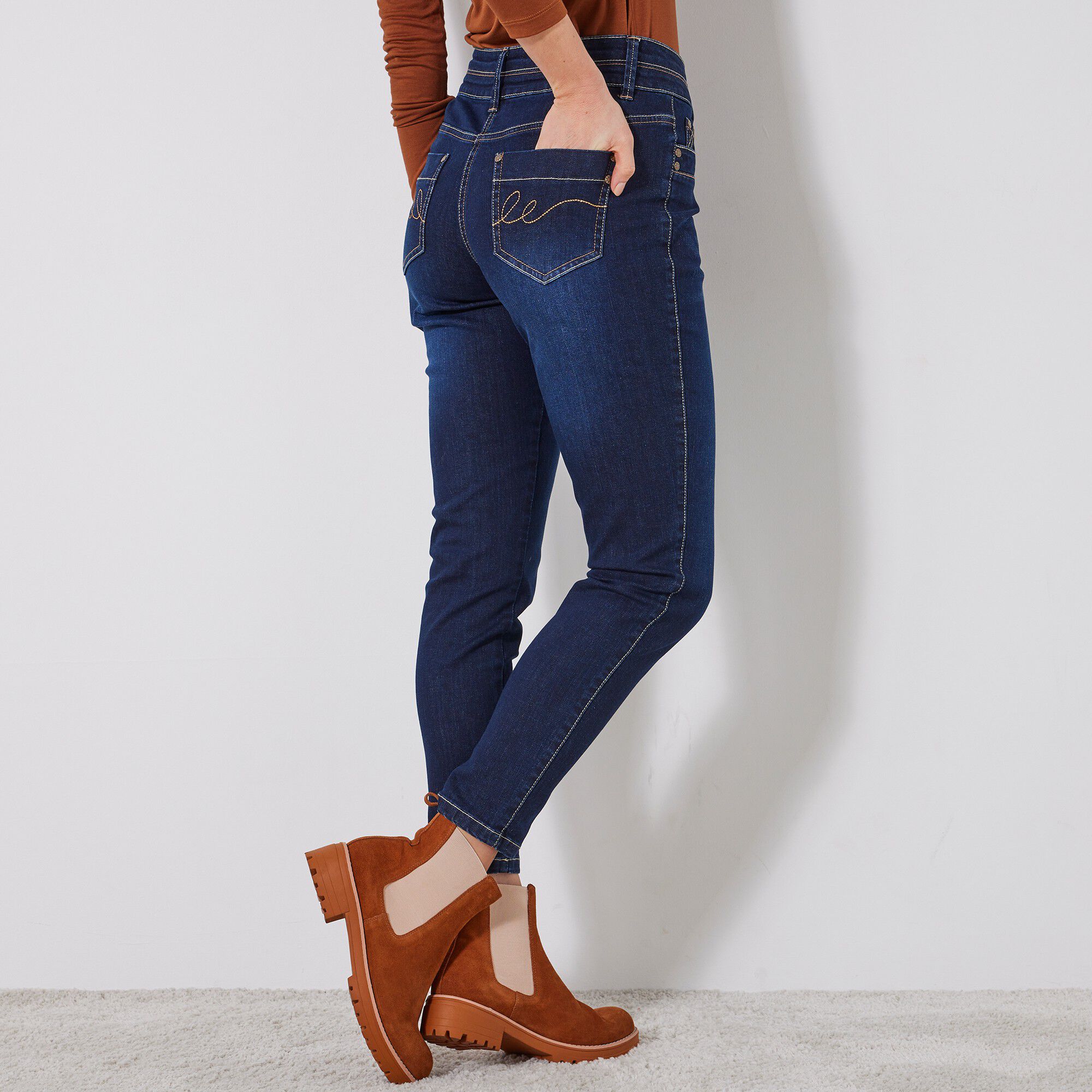 Jean 7/8ème fuselé stretch