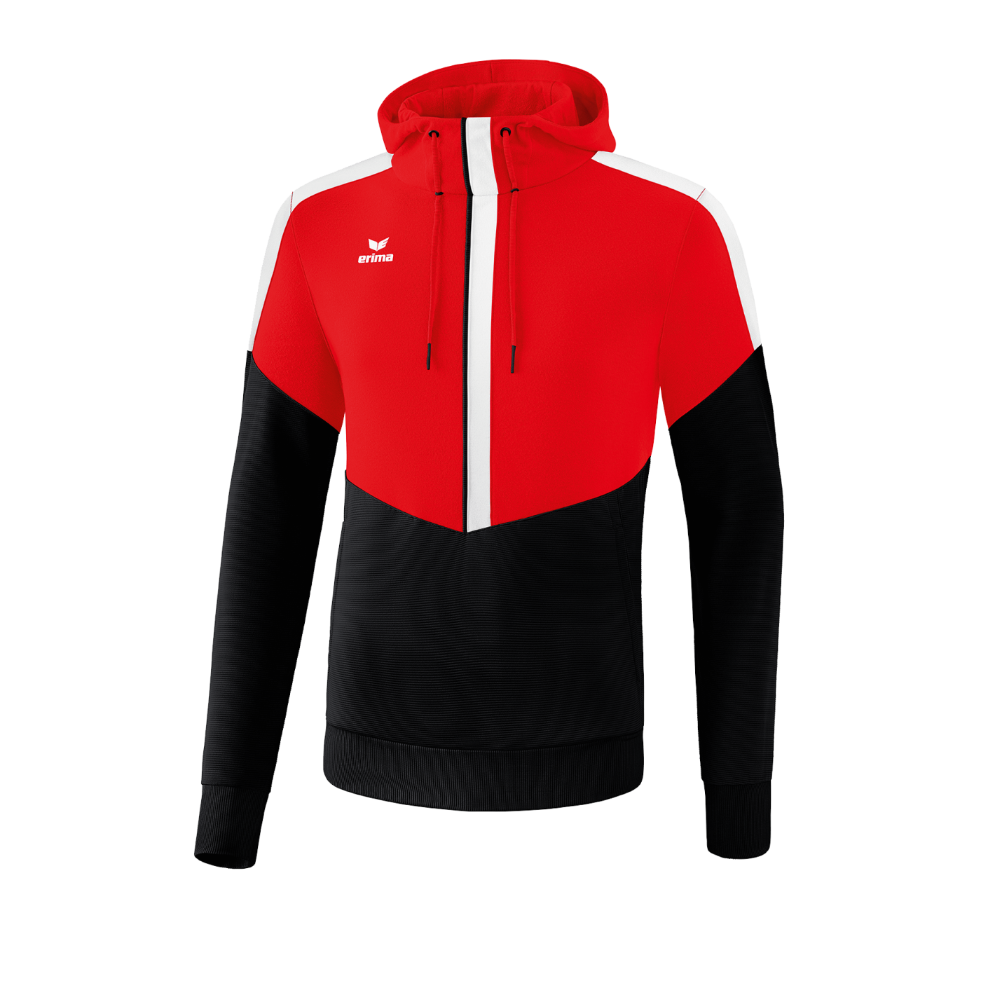 Erima Squad Hoody Kids Rot Schwarz