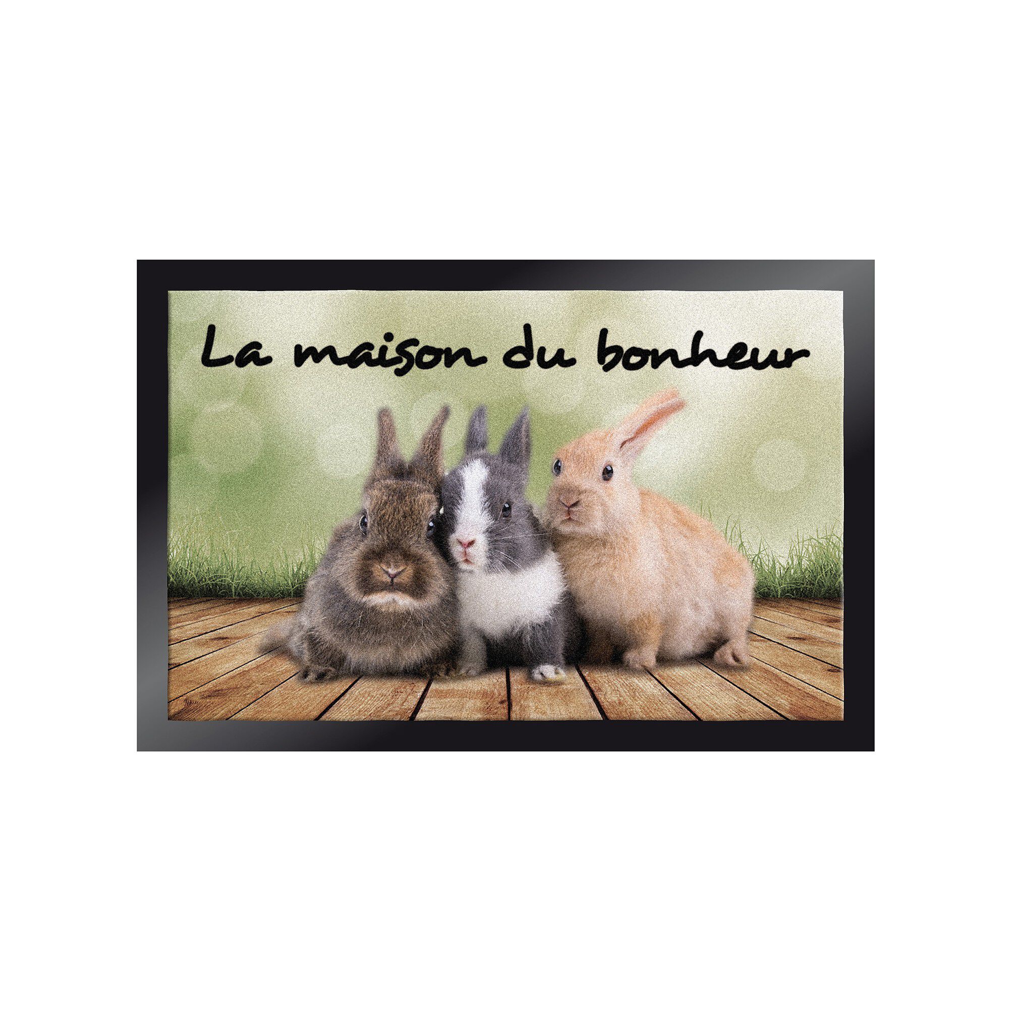 Tapis anti-poussière motif lapins