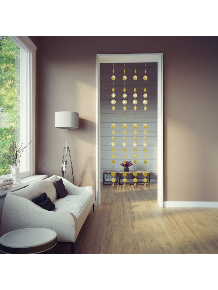 relaxdays 4x Capiz-Girlande in Gelb - (H)180 cm günstig kaufen onesize