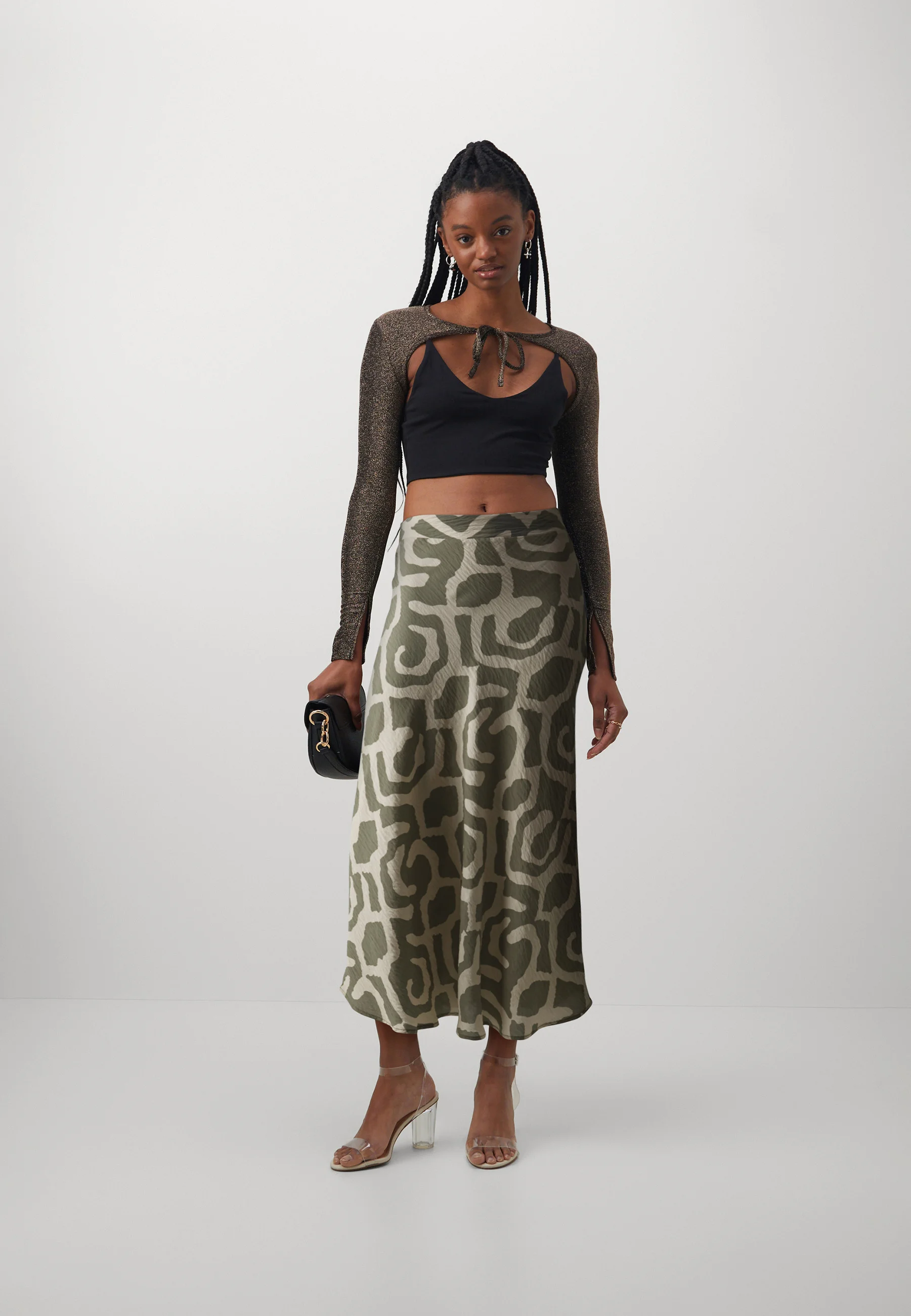 Vero Moda VMIRIS CALF SKIRT - Falda de corte A