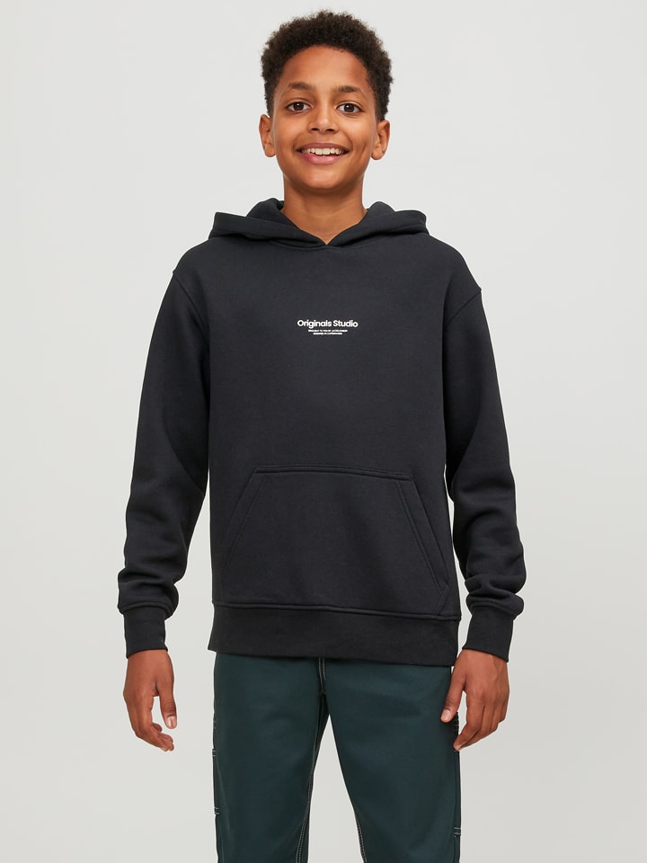 JACK & JONES Junior Hoodie in Schwarz günstig kaufen