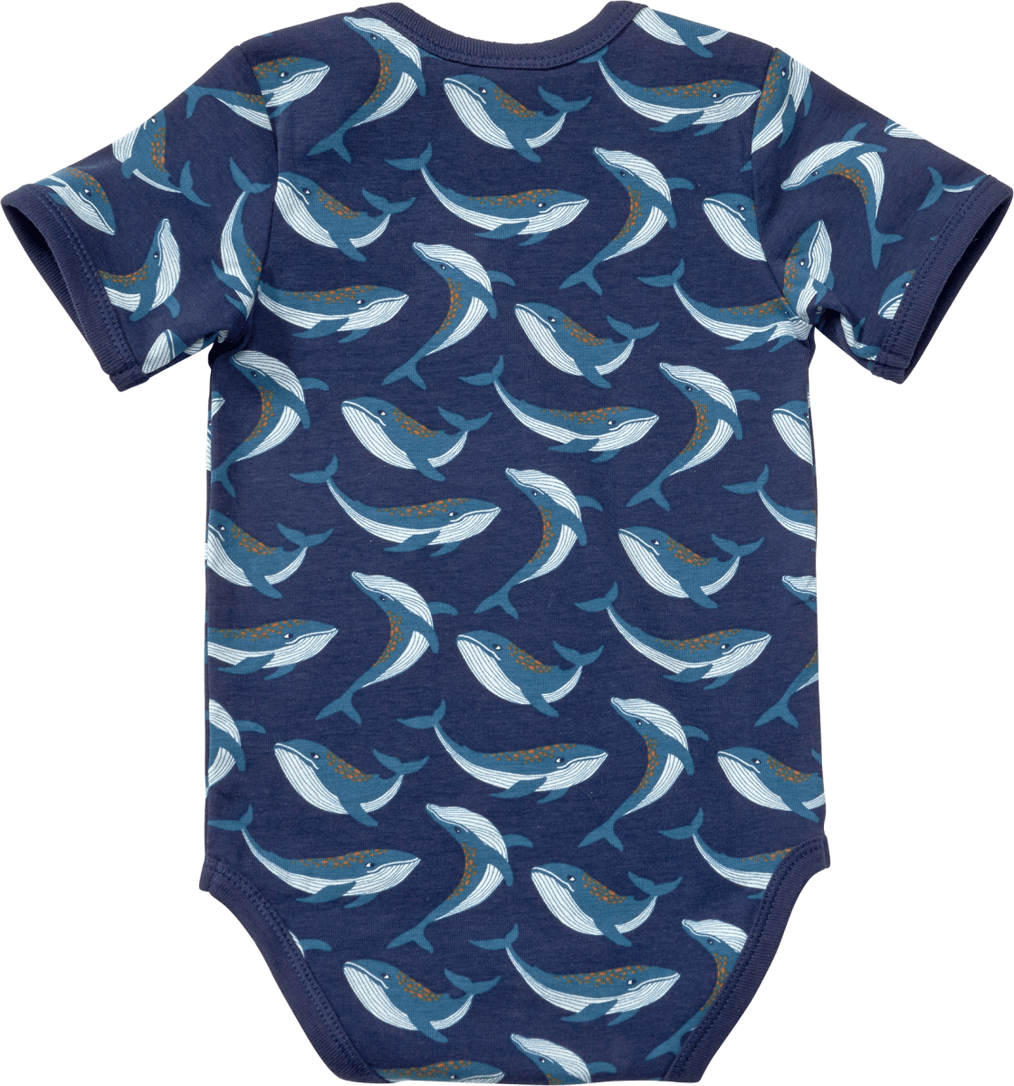 Body Kurzarm Pro Climate mit Wal-Muster, blau, Gr. 98/104, 1 St