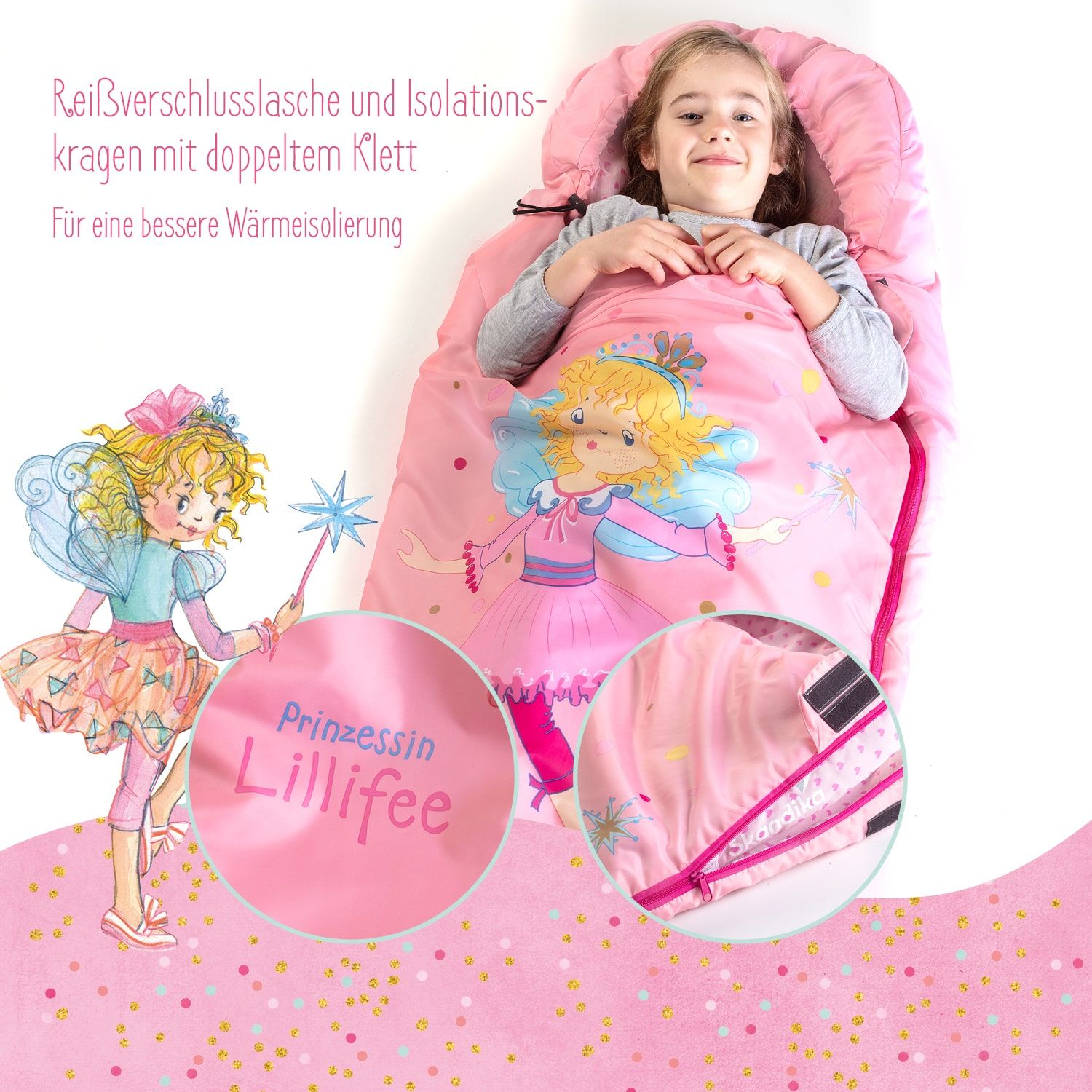 Skandika Lillifee Kinder Schlafsack