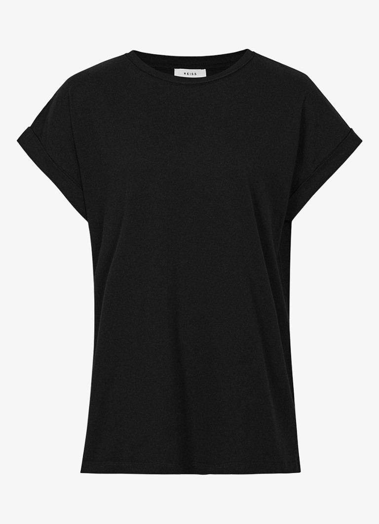 Reiss Tereza T-shirt with round neck and stretch