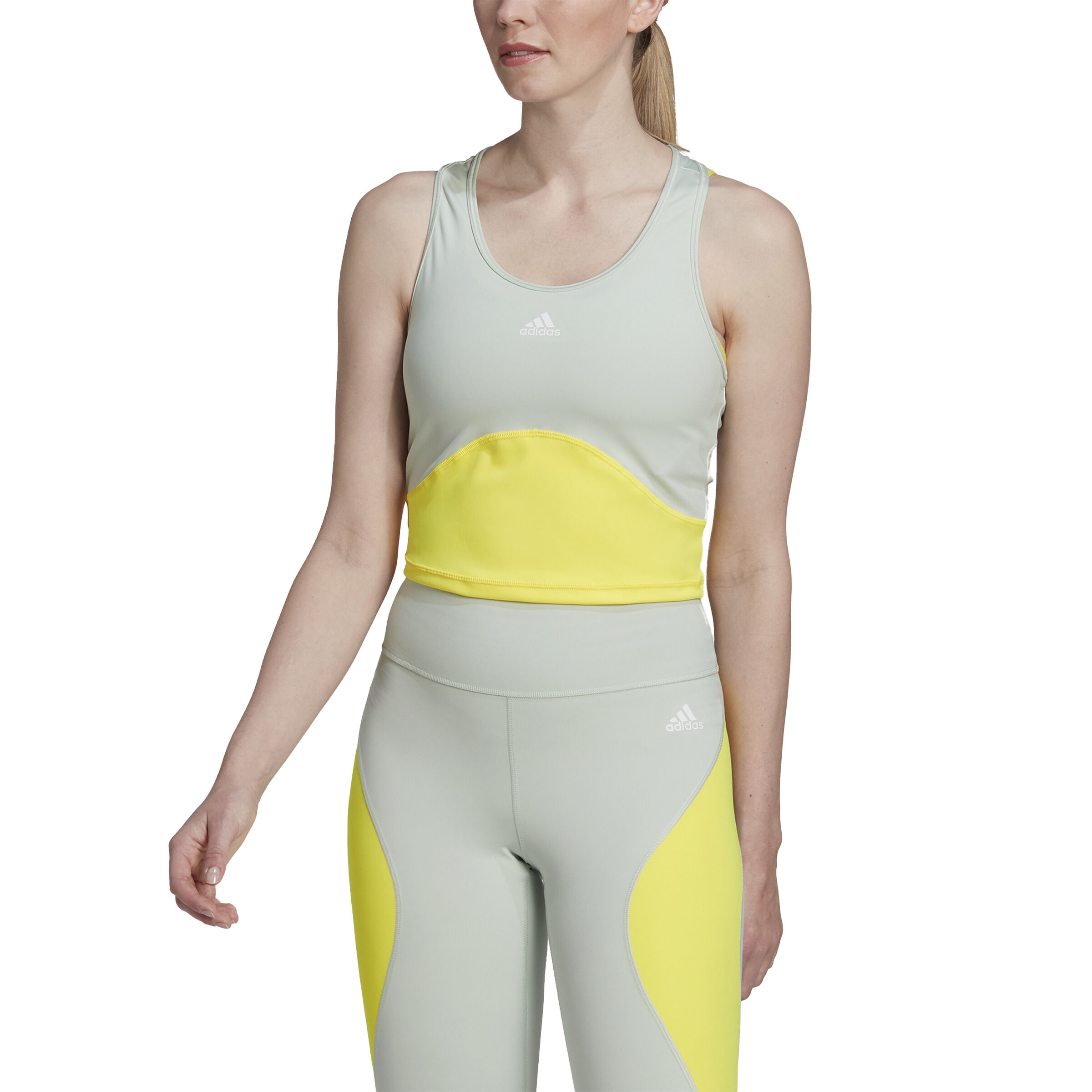 High Intensity Cropped Tank-Top Damen - Grün