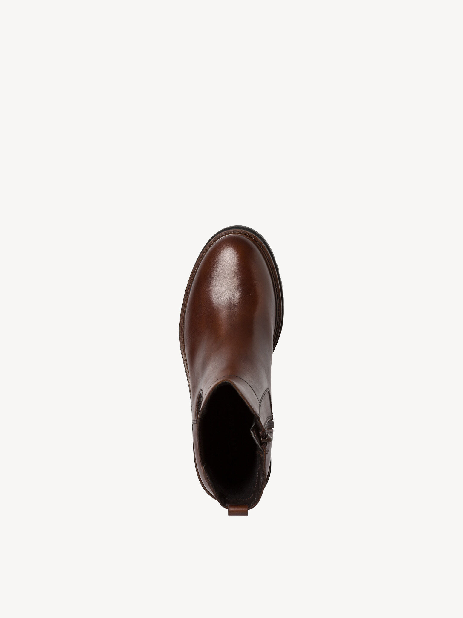 Bottine Chelsea en cuir - marron