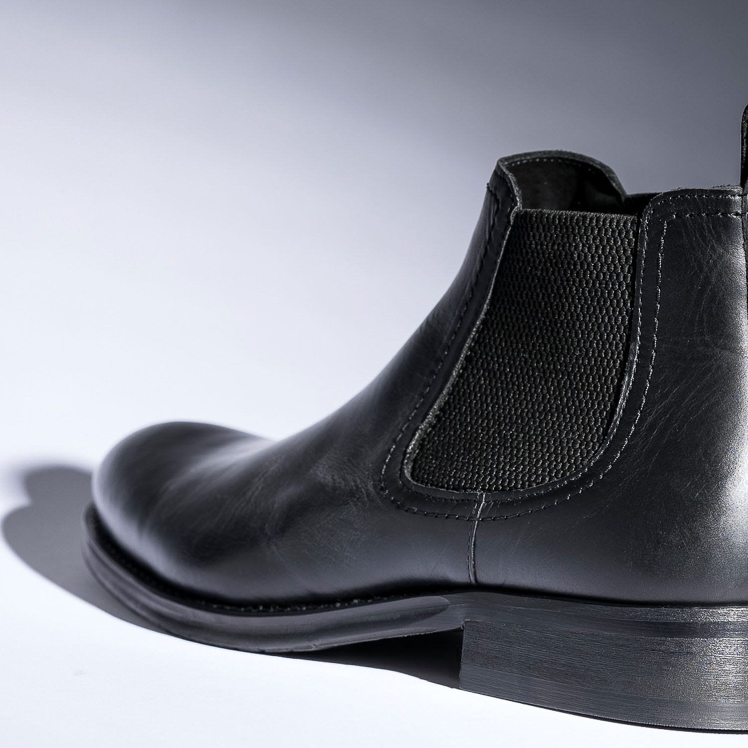 Chelsea boots noir en cuir