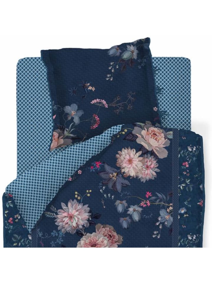 PiP Studio Bettwäsche Tokyo Bouquet in Dunkelblau günstig kaufen