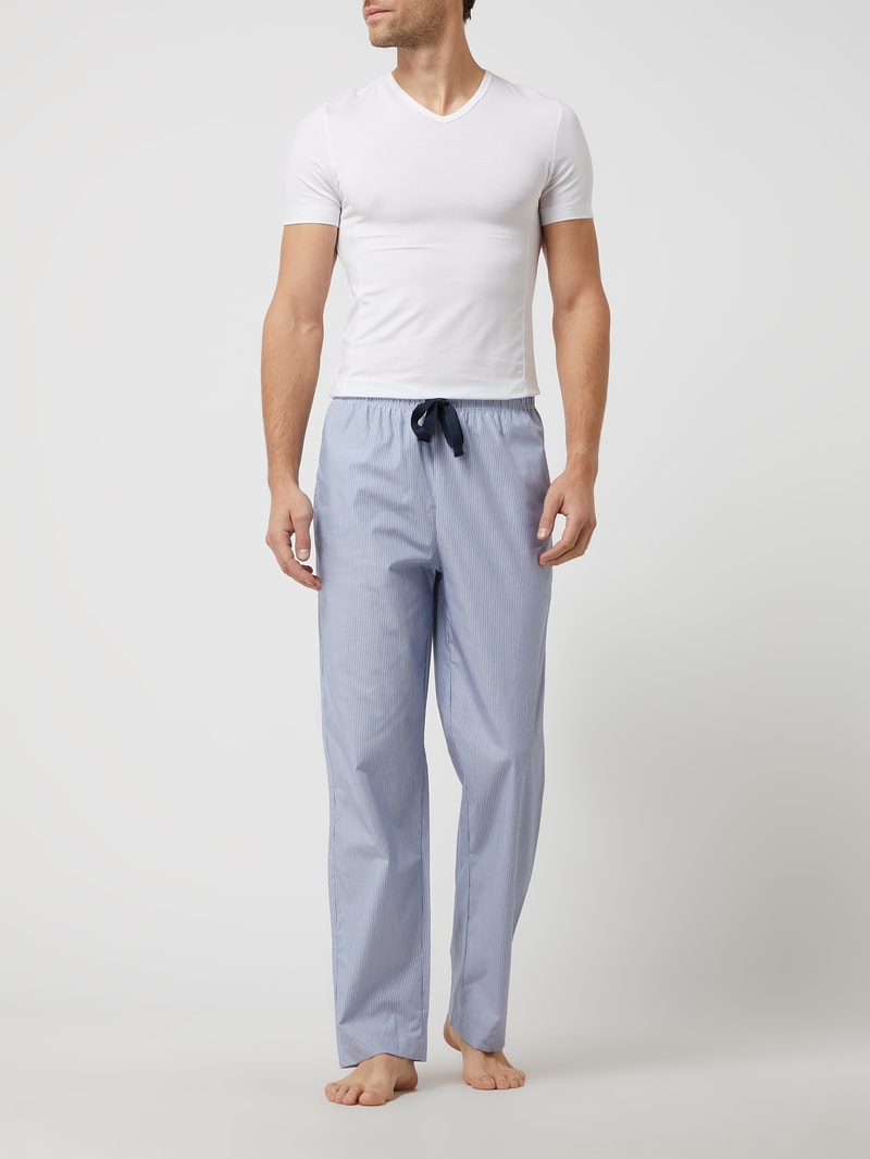Pyjama-Hose aus Baumwolle in blau