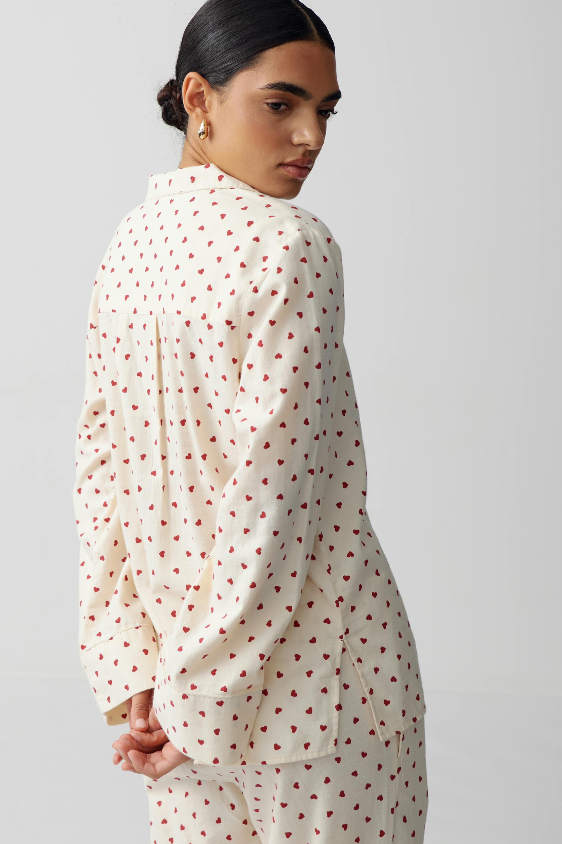 Flannel pyjamas shirt