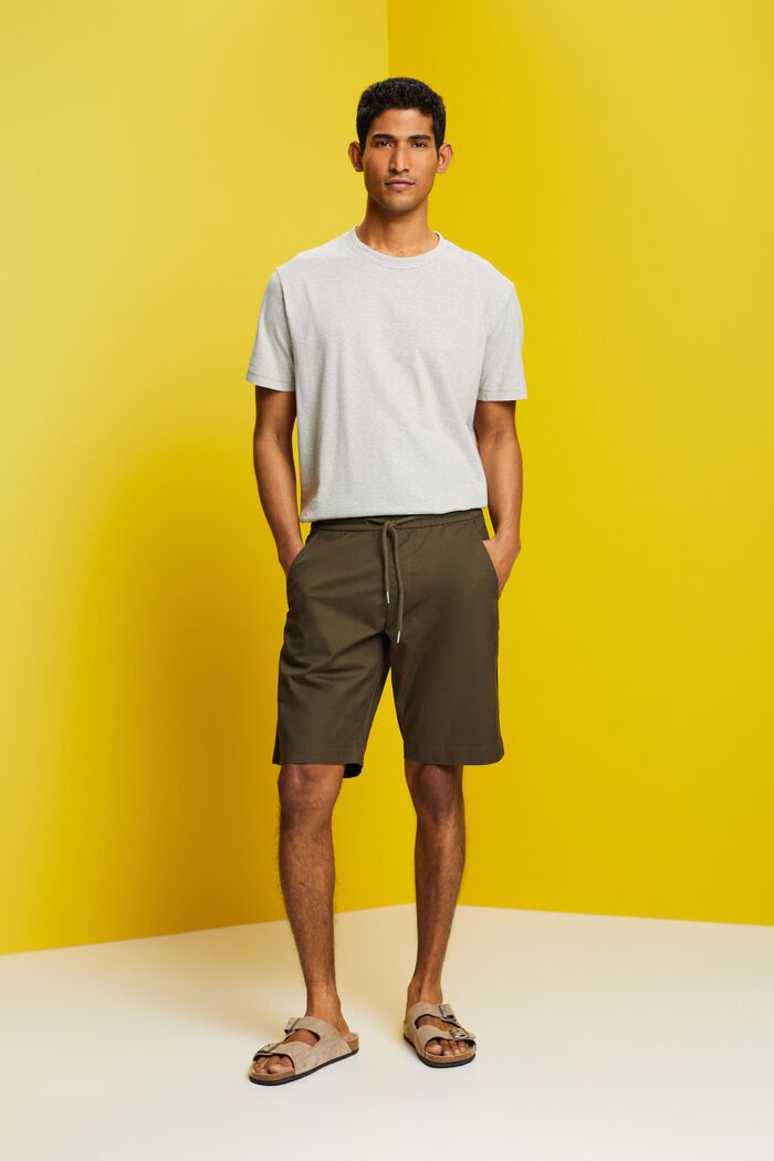 Shorts aus Baumwolltwill