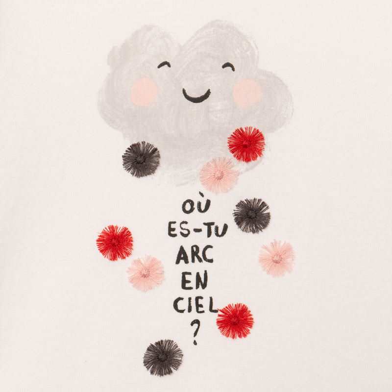 Tee-shirt bio fille nuage Catimini