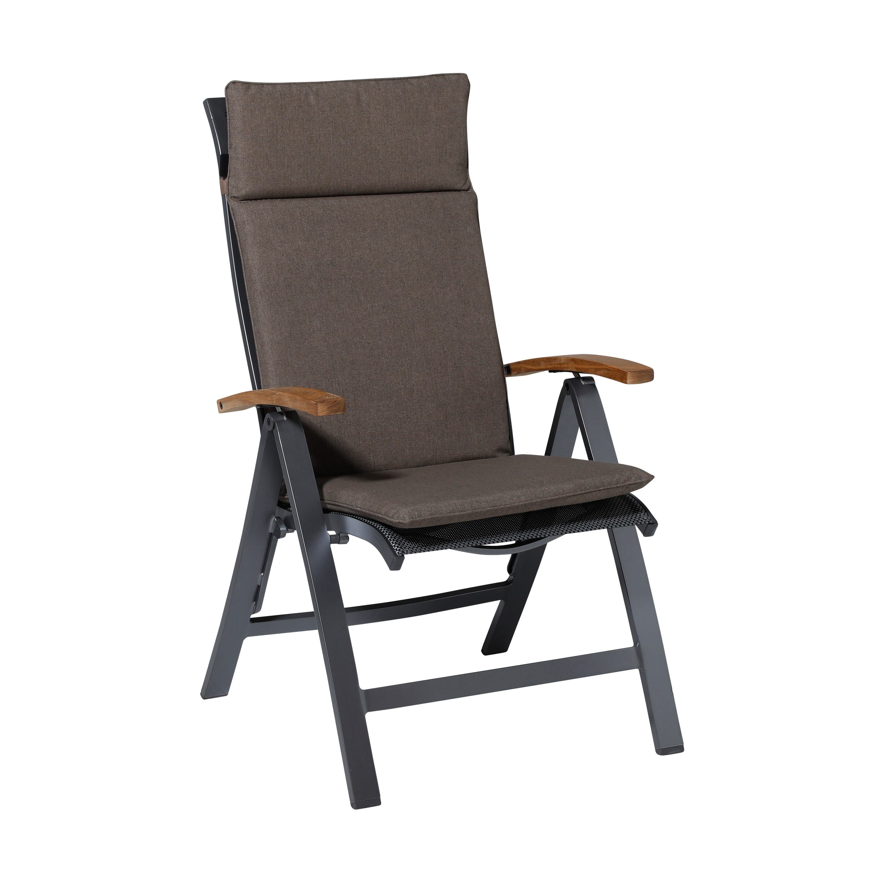 Madison Outdoor Oxford Taupe 120x50 Kissen mit hoher Rückenlehne