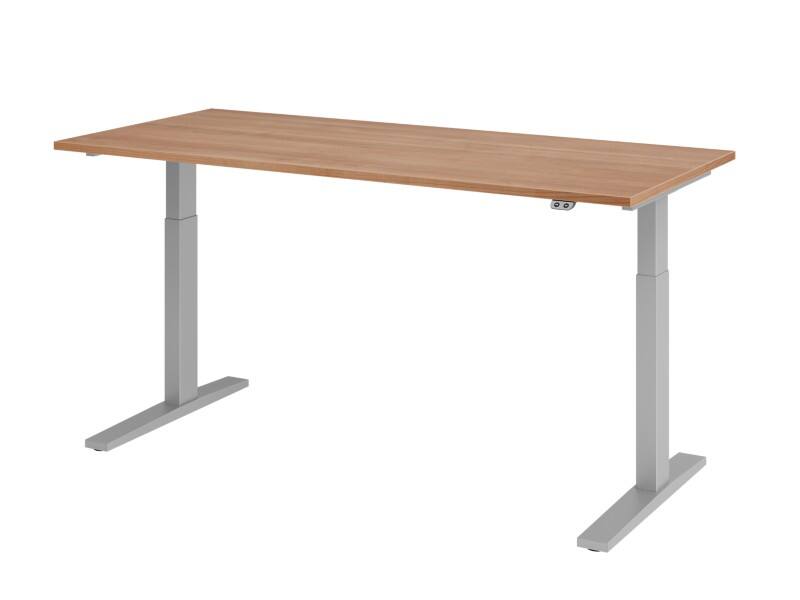 Hammerbacher Steh-Sitz-Schreibtisch VXMKA19/N/S Walnuss 1800 mm x 800 mm