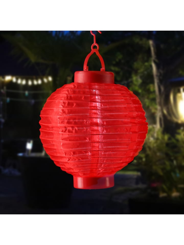 MARELIDA LED Solar Lampion in rot - D: 20cm günstig kaufen onesize