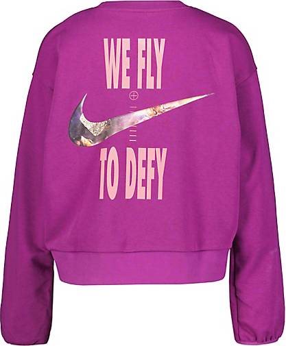 Nike Performance Damen Sweatshirt FLY DRI-FIT Oversized Fit cropped