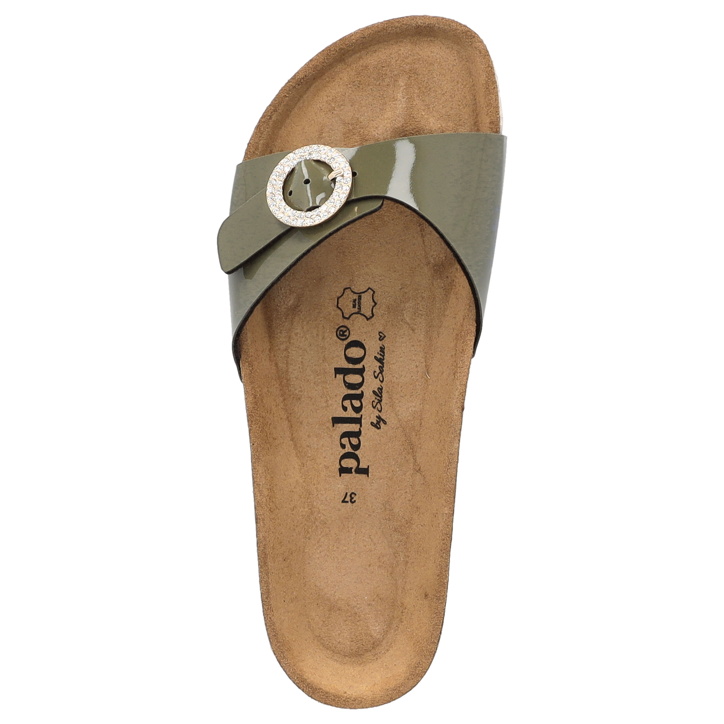 Palado Malta RD by Sila Sahin, Pantoletten, Damen, Khaki Lack