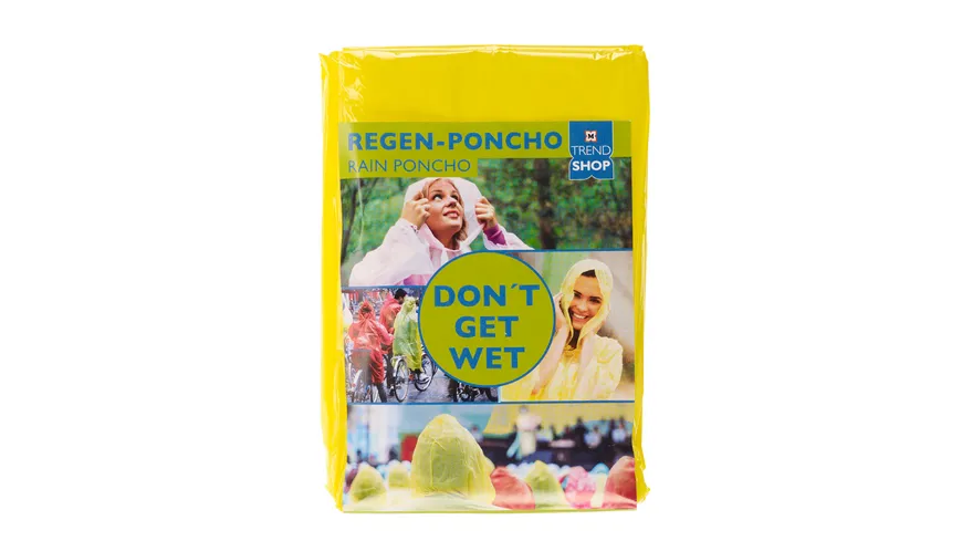 TRENDSHOP Regenponcho gelb gelb