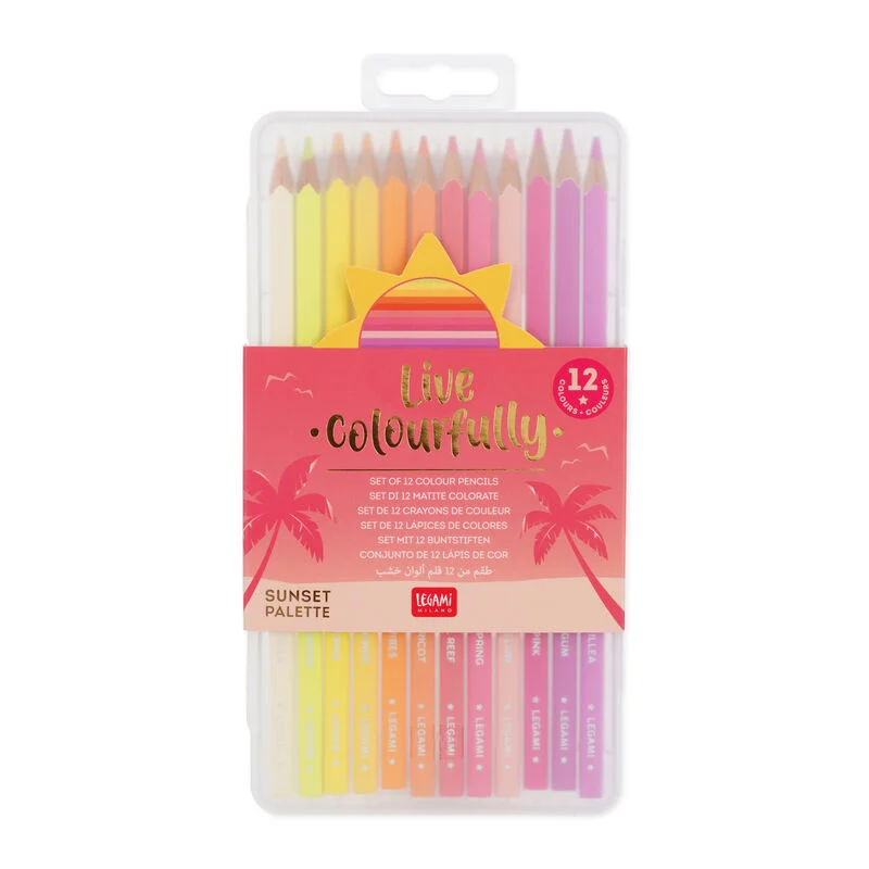 Juego de 12 lápices de colores - Vive a todo color