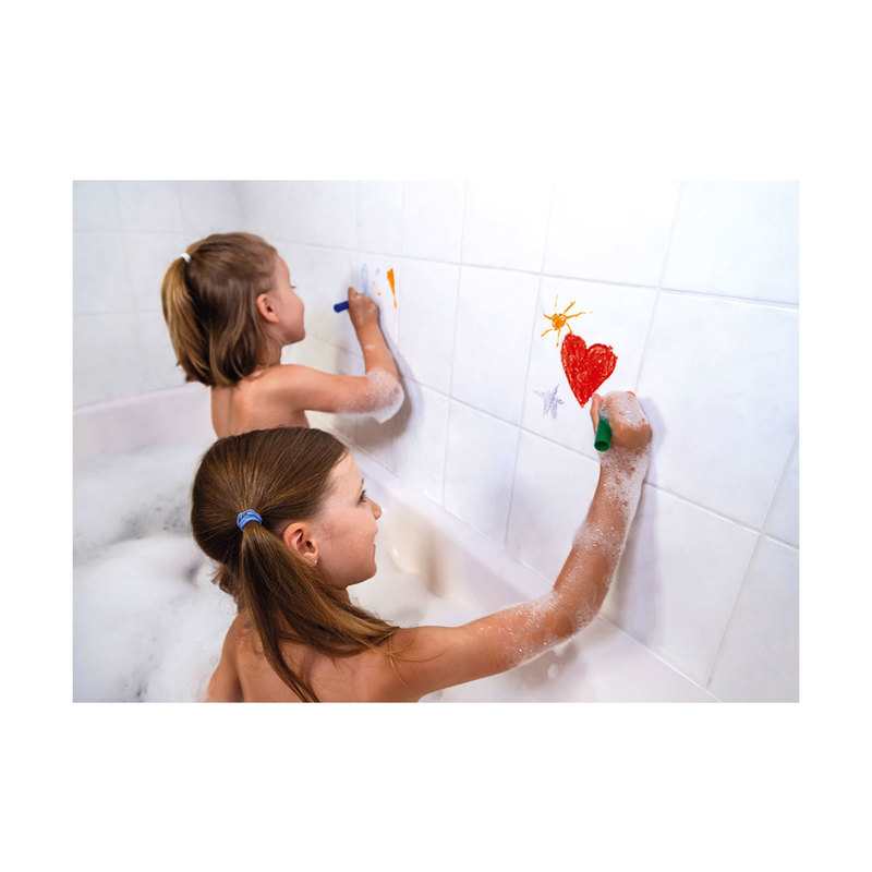 6 crayons de bain et éponge Janod
