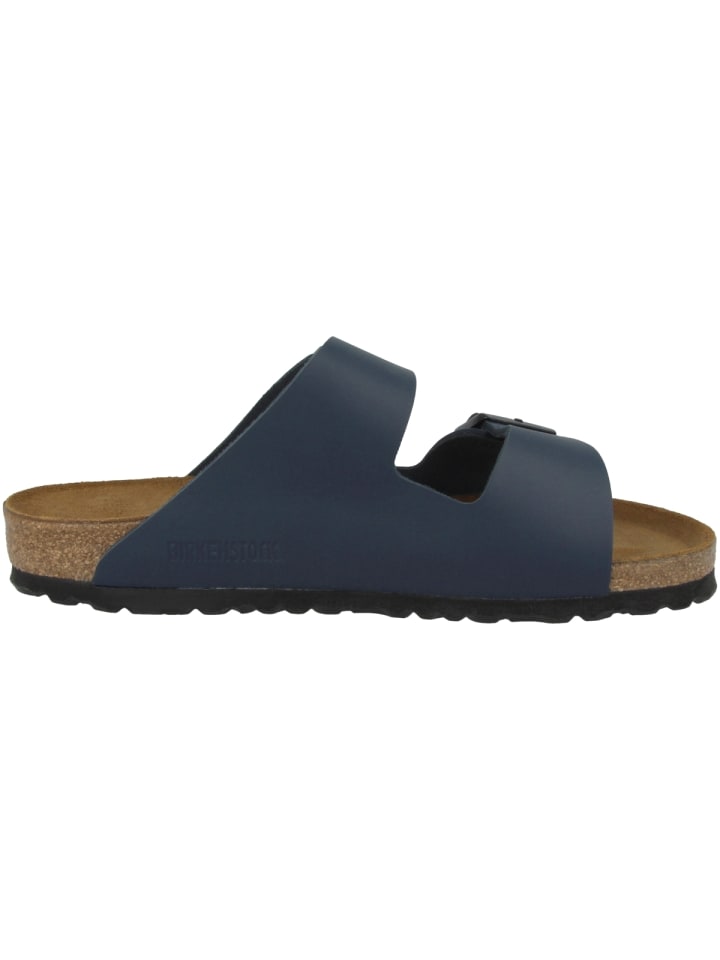 Birkenstock Sandale Arizona Glattleder schmal in blau günstig kaufen