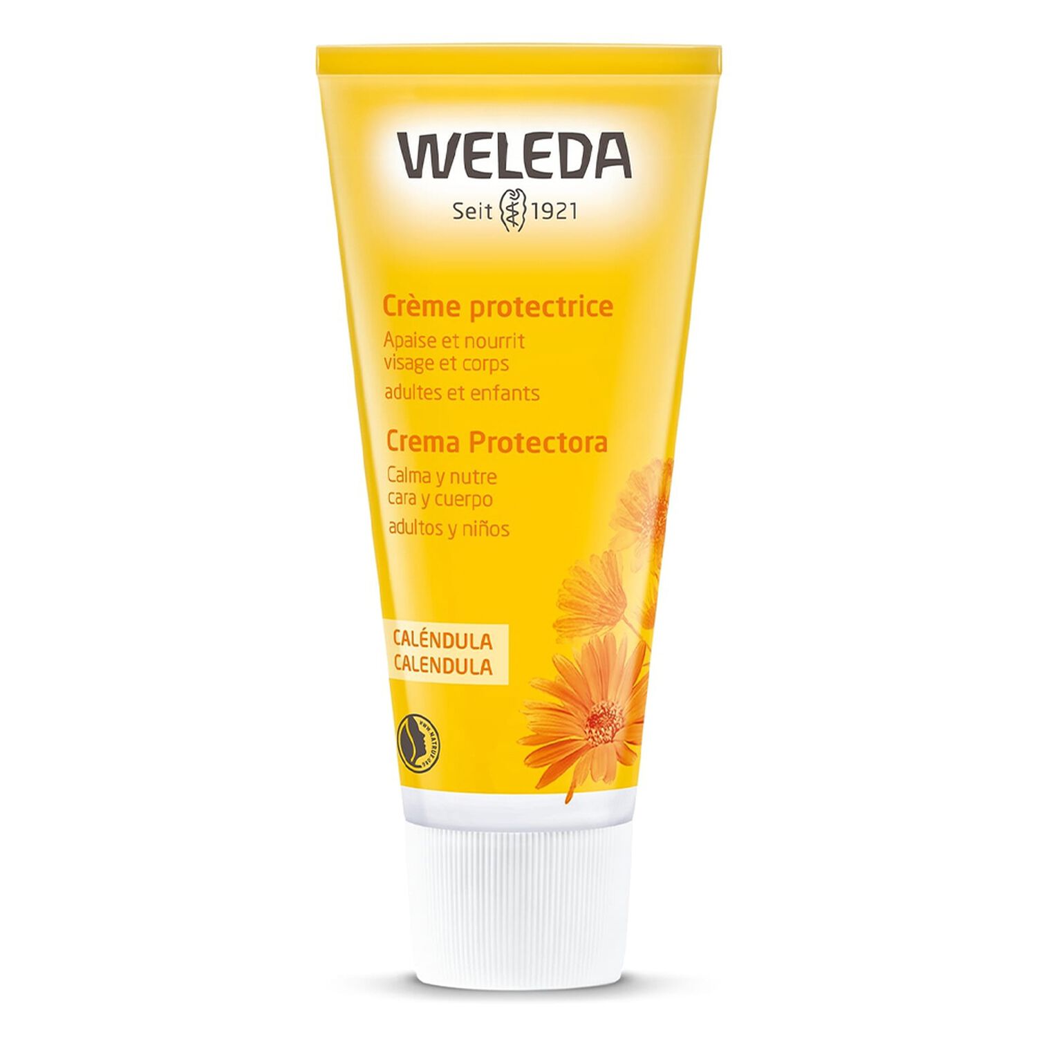 Weleda Calendula Crème Protectrice - Visage et Corps - Apaise et Nourrit - 75 ml