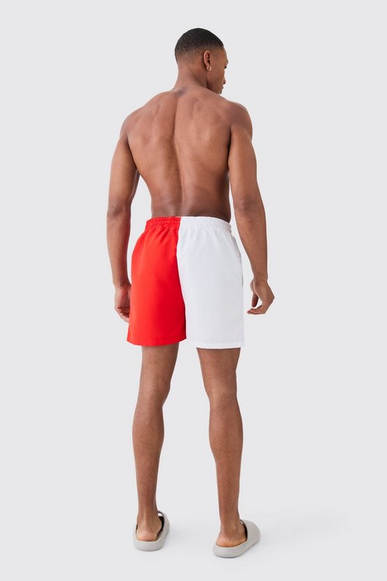 Kurze Badehose mit lizenziertem Budweiser Print