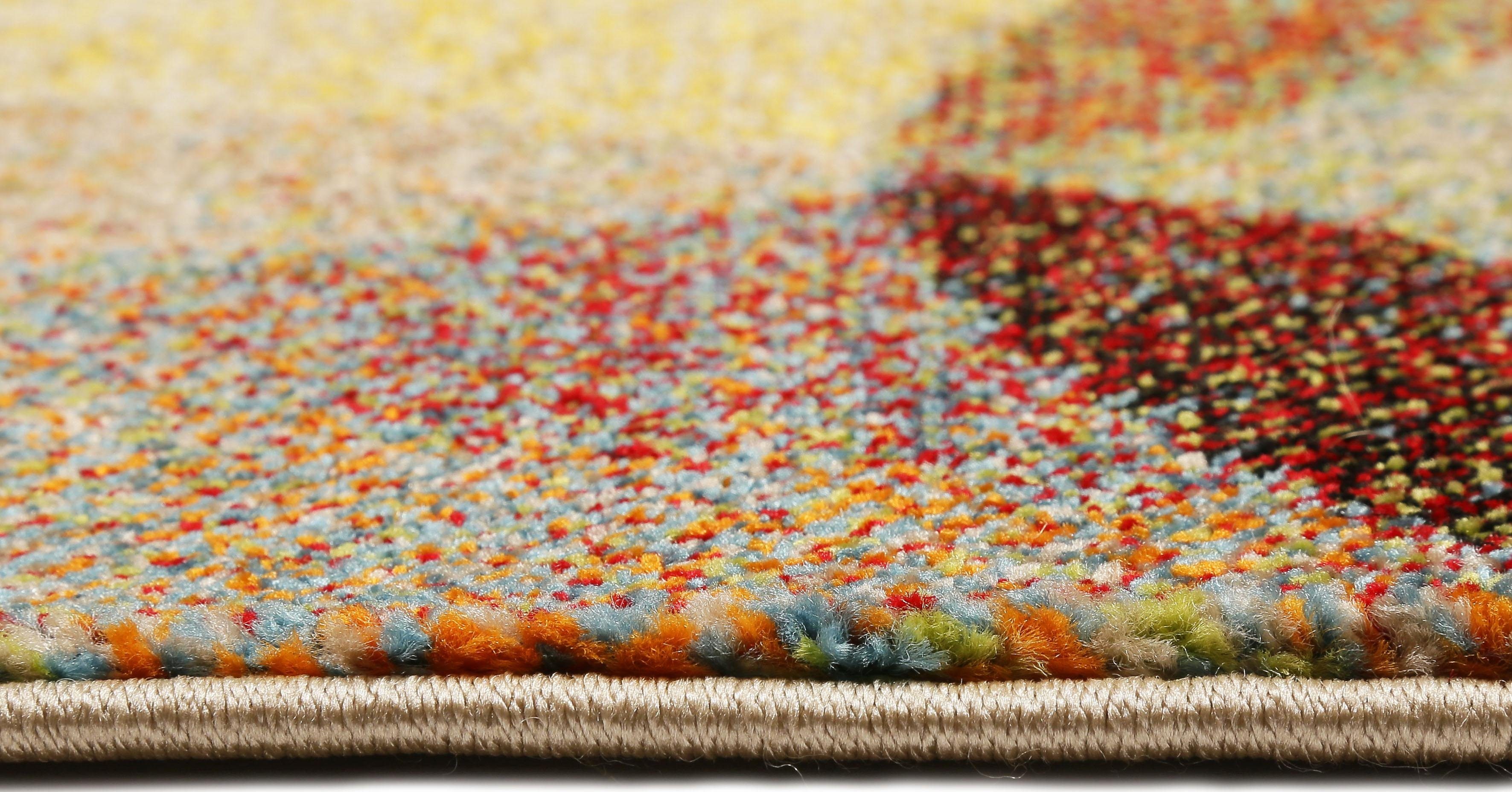 Teppich Modernina, Esprit, rechteckig, Höhe: 13 mm, weicher Kurzflor in modernem Design, Wohnzimmer, Schlafzimmer, bunt