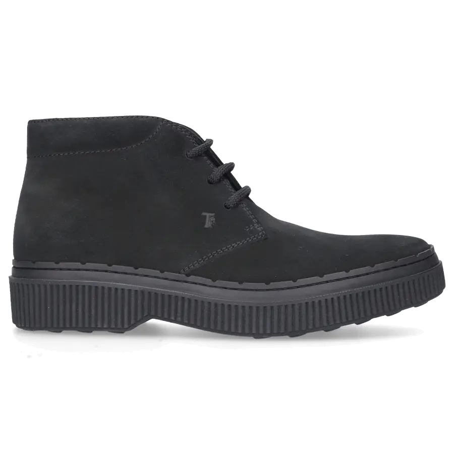 Tod's - Schnürboots A00D80 Veloursleder - schwarz