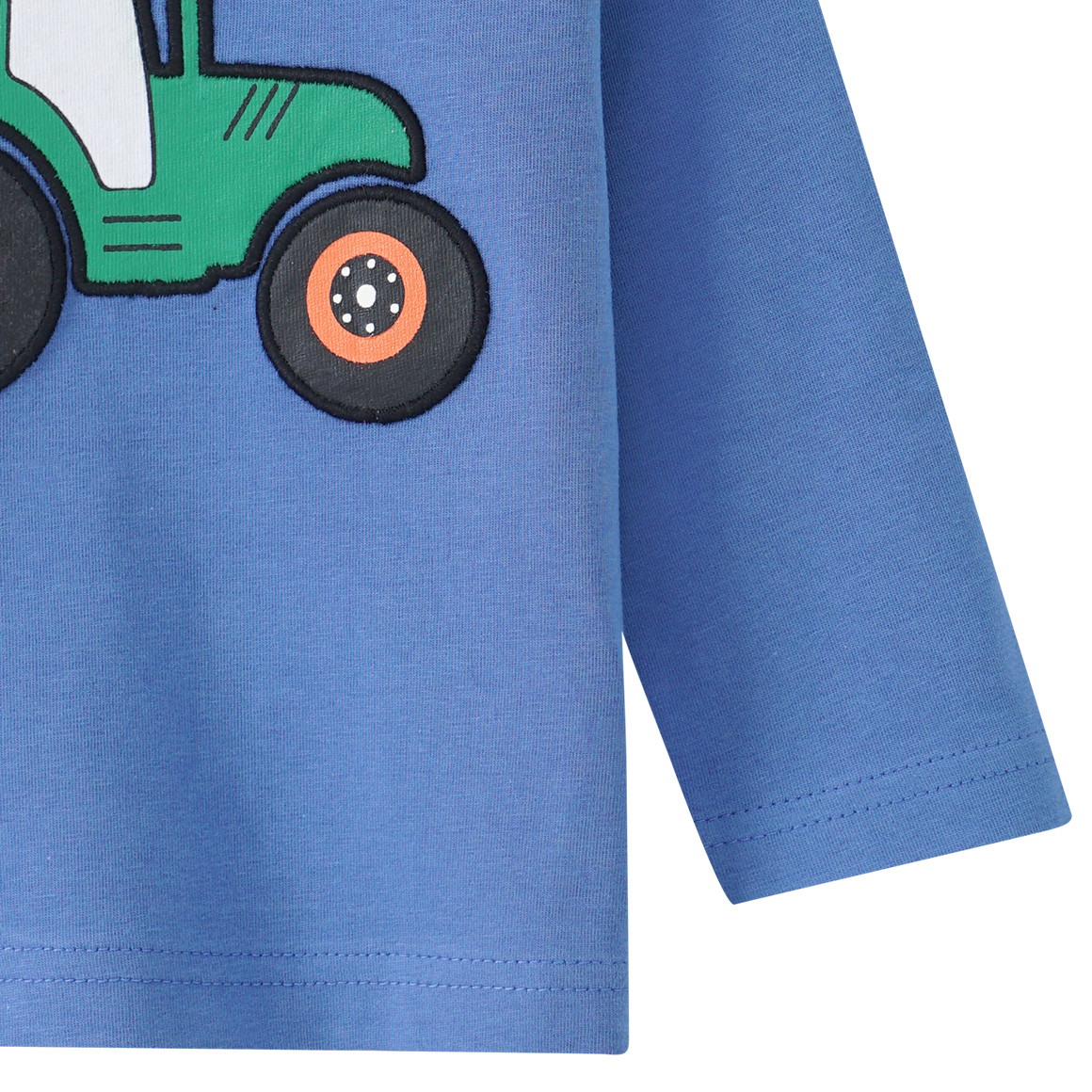 Baby Langarmshirt mit Trecker-Applikation
