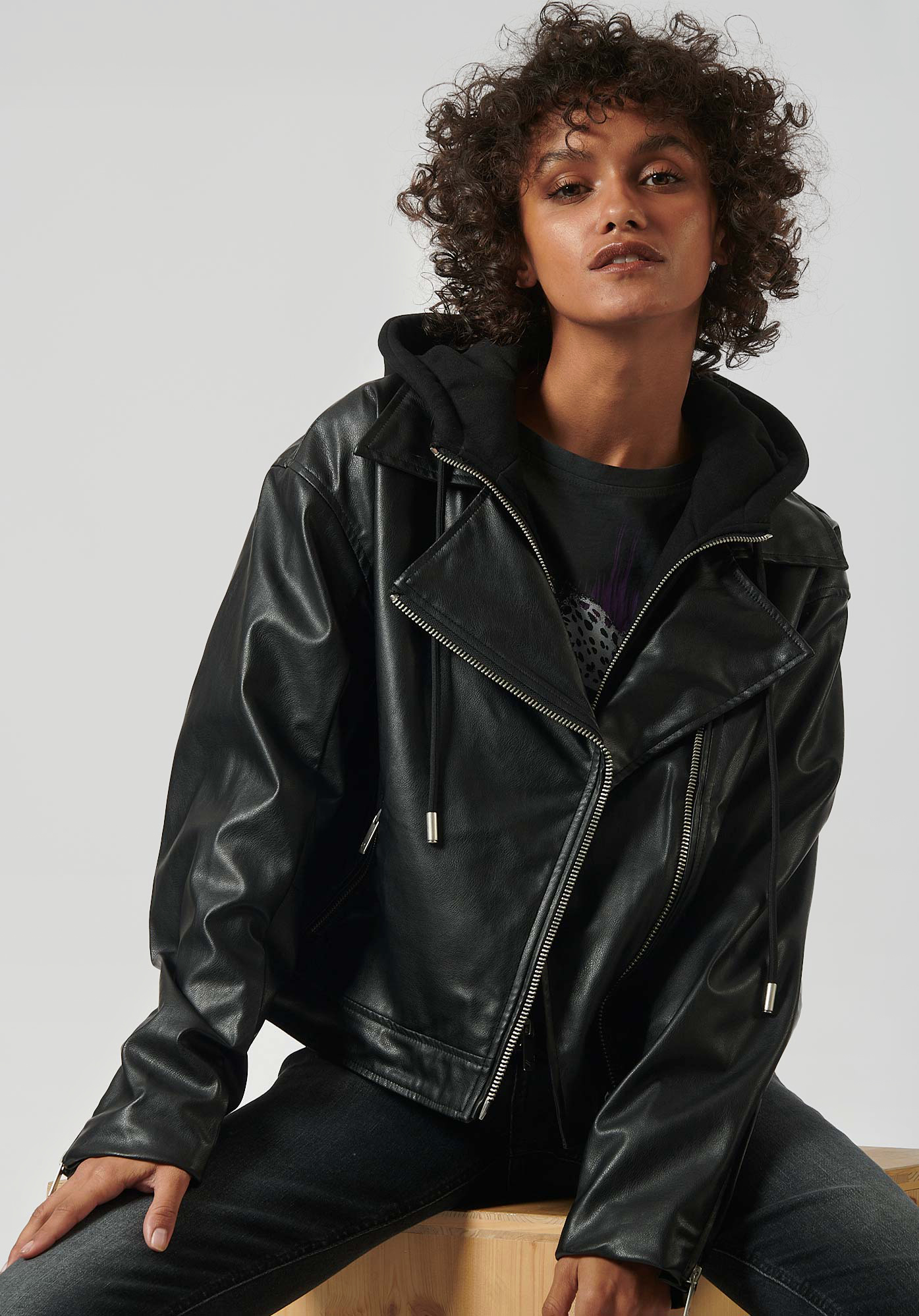 POOL   Veste noire femme