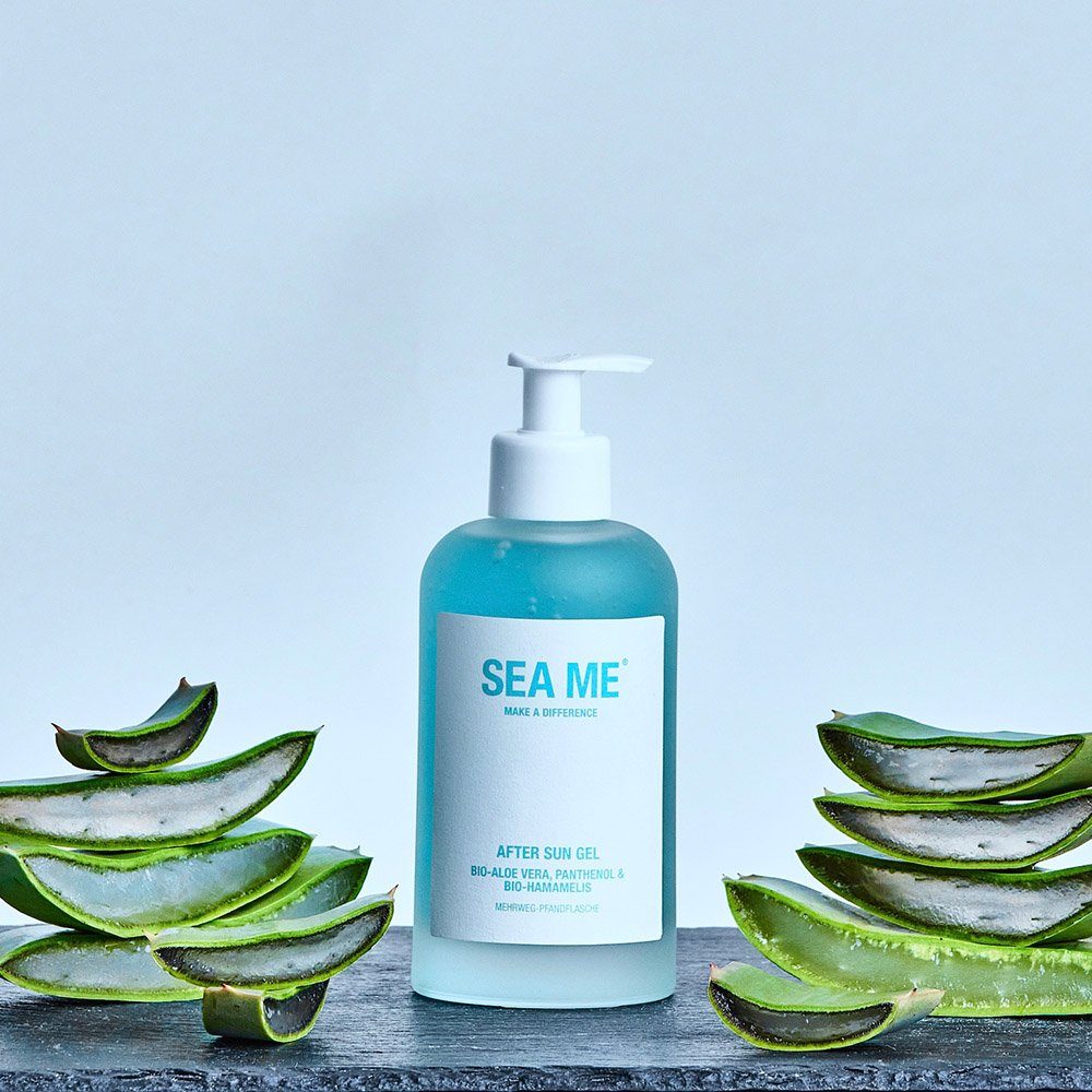 SEA ME After Sun-Gel, vegan, im Mehrweg-Glas, mit Bio-Aloe Vera & Bio-Hamamelis, 250ml